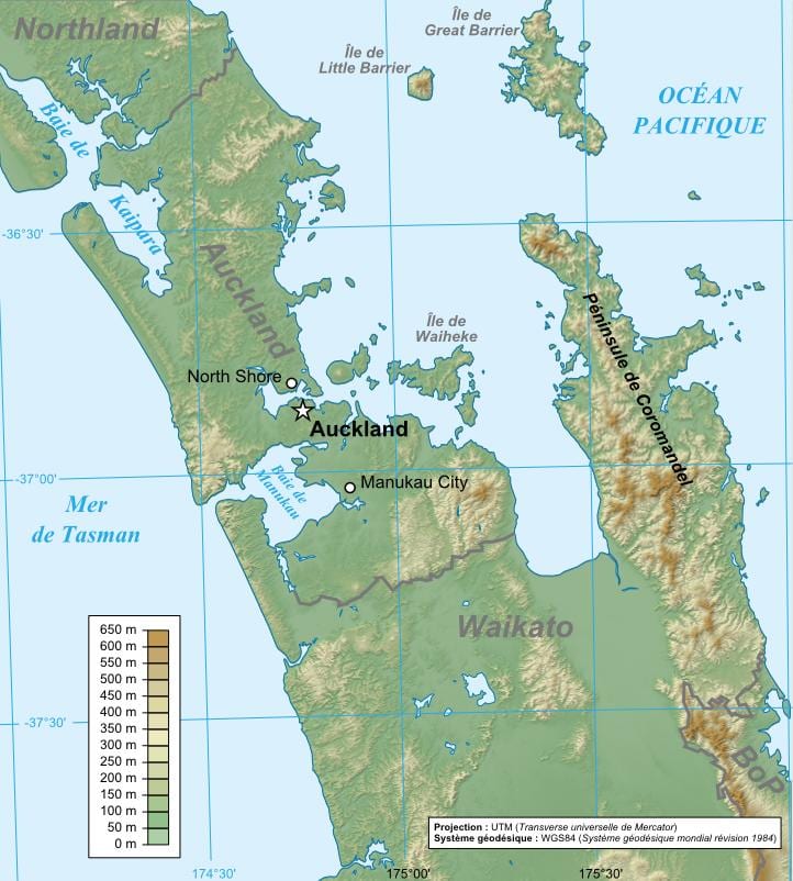 Auckland jarðfræði kort