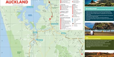 Kort af west Auckland